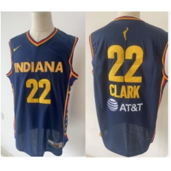Men Indiana Fever Caitlin Clark #22 Navy Blue Stitched Basketball Nike WNBA Jersey