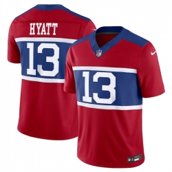 Youth New York Giants 13 Jalin Hyatt Century Red Alternate Vapor F U S E  Limited Stitched Football Jersey