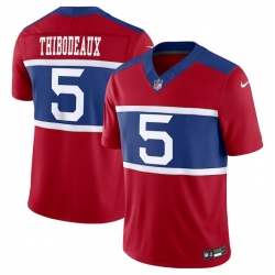 Youth New York Giants 5 Kayvon Thibodeaux Century Red Alternate Vapor F U S E  Limited Stitched Football Jersey
