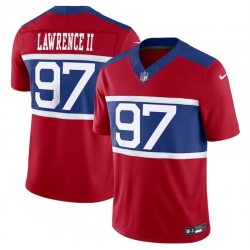 Youth New York Giants 97 Dexter Lawrence II Century Red Alternate Vapor F U S E  Limited Stitched Football Jersey
