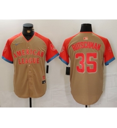 Men American League  35 Adley Rutschman Cream 2024 All Star Elite Stitched Baseball Jersey 5