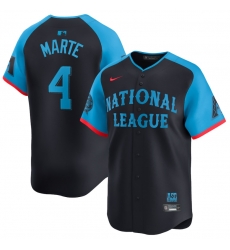 Men National League 4 Ketel Marte Navy 2024 All Star Limited Stitched Baseball Jersey