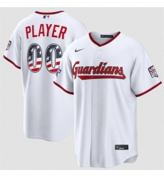 Men Cleveland Guardians Active Player Custom White 2026 All Star Edition Stars   Stripes Stadium Pick A Player Stitched Baseball Jersey