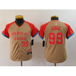 Youth American League 99 Aaron Judge Cream 2024 All Star Limited Stitched Jersey 10