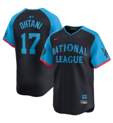 Youth National League 17 Shohei Ohtani Navy 2024 All Star Limited Stitched Baseball Jersey