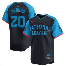 Youth National League 20 Pete Alonso Navy 2024 All Star Limited Stitched Baseball Jersey