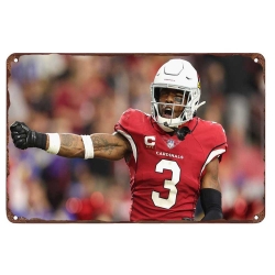 Arizona Cardinals Aluminum Sign 12x8 Inch Budda Baker 006