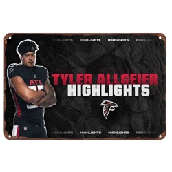 Atlanta Falcons Aluminum Sign 12x8 Inch Tyler Allgeier 001