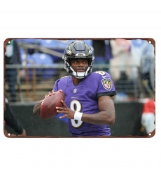 Baltimore Ravens Aluminum Sign 12x8 Inch Lamar Jackson 001