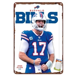 Buffalo Bills Aluminum Sign 12x8 Inch Josh Allen 003