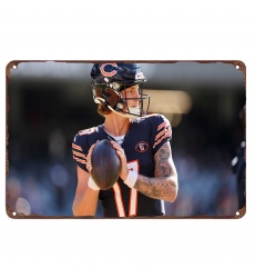 chicago bears Aluminum Sign 12x8 Inch Tyson Bagent 003