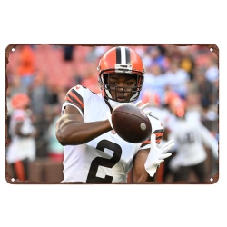 Cleveland Browns Aluminum Sign 8x12 Inch Amari Cooper 003