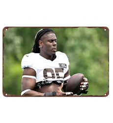 Cleveland Browns Aluminum Sign 8x12 Inch David Njoku 002