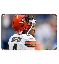 Cleveland Browns Aluminum Sign 8x12 Inch Deshaun Watson 001