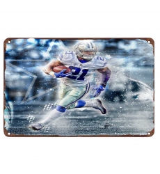 Dallas Cowboys Aluminum Sign 12x8 Inch Ezekiel Elliott 001