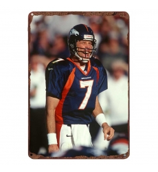 Denver Broncos Aluminum Sign 12x8 Inch John Elway 002