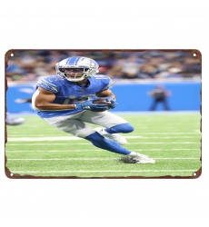 Detroit Lions Aluminum Sign 12x8 Inch Amon Ra St. Brown 003