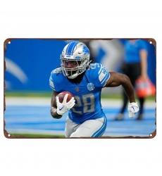 Detroit Lions Aluminum Sign 12x8 Inch Jahmyr Gibbs 003