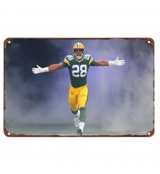 Green Bay Packers Aluminum Sign 12x8 Inch AJ Dillon 001