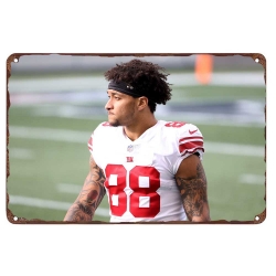 Jacksonville Jaguars Aluminum Sign 12x8 Inch Evan Engram 003