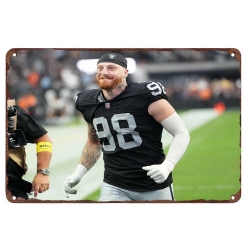 Los Angeles Raiders Aluminum Sign 12x8 Inch Maxx Crosby 002