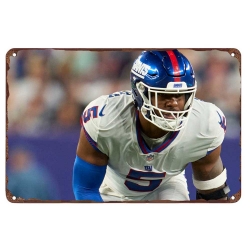 New York Giants Aluminum Sign 12x8 Inch Kayvon Thibodeaux 001