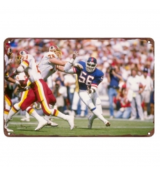 New York Giants Aluminum Sign 12x8 Inch Lawrence Taylor 002