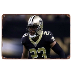 New Orleans Saints Aluminum Sign 12x8 Inch Derek Carr 003