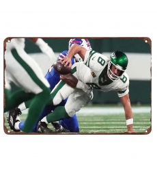 New York Jets Aluminum Sign 12x8 Inch Aaron Rodgers 001