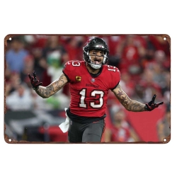 Tampa Bay Buccaneers Aluminum Sign 12x8 Inch Mike Evans 002