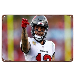 Tampa Bay Buccaneers Aluminum Sign 12x8 Inch Mike Evans 003