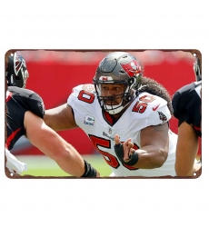 Tampa Bay Buccaneers Aluminum Sign 12x8 Inch Vita Vea 001