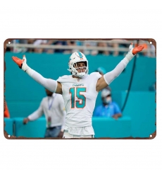 Miami Dolphins Aluminum Sign 12x8 Inch Jaelan Phillips 003