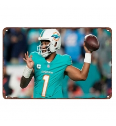 Miami Dolphins Aluminum Sign 12x8 Inch Tua Tagovailoa 001