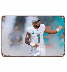 Miami Dolphins Aluminum Sign 12x8 Inch Tua Tagovailoa 003