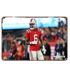 New England Patriots Aluminum Sign 12x8 Inch Christian Gonzalez 003