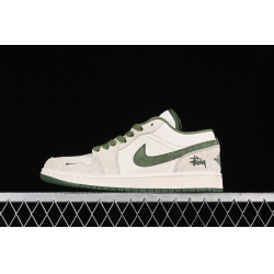 AIR JORDAN 1 LOW OFF WHITE GREEN