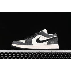 AIR JORDAN 1 LOW WHITE GREY BLACK SJ9950 016