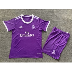 Youth Retro Soccer Jerseys Real Madrid CF Purple