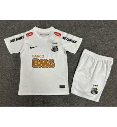 Youth Retro Soccer Jerseys Santos White