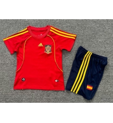 Youth Retro Soccer Jerseys Spain Red