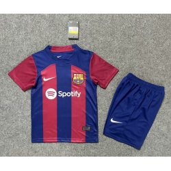 Youth Soccer Jersey Barcelona 23 24 Home