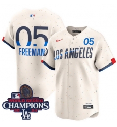 Youth Nike Los Angeles Dodgers Freddie Freeman #5 Ice Cream 2024 World Series Champions Stitched MLB Jersey