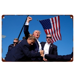 Donald Trump Fight For America Aluminum Sign 001