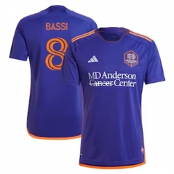 Men Houston Dynamo Amine Bassi 2024 25 Away Replica Purple