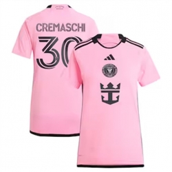 Women Inter Miami CF Benjamin Cremaschi 2024 25 Home Replica Pink