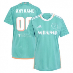 Women Inter Miami CF Custom 2024 25 Third Replica Aqua