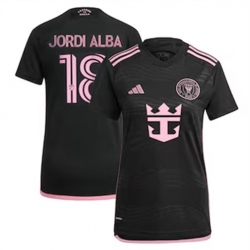 Women Inter Miami CF Jordi Alba 2024 25 Away Replica Black