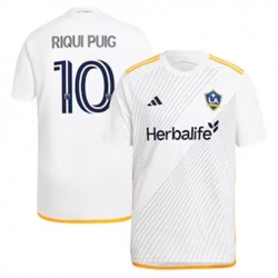 Men LA Galaxy Riqui Puig 2024 25 Home Replica White