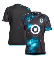 Men Minnesota United FC Blank 2024 25 Home Replica Black